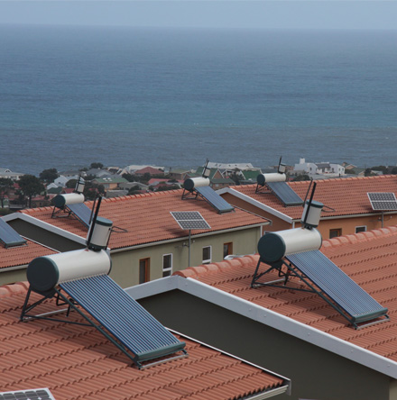 Calentador de agua solar a presión, 