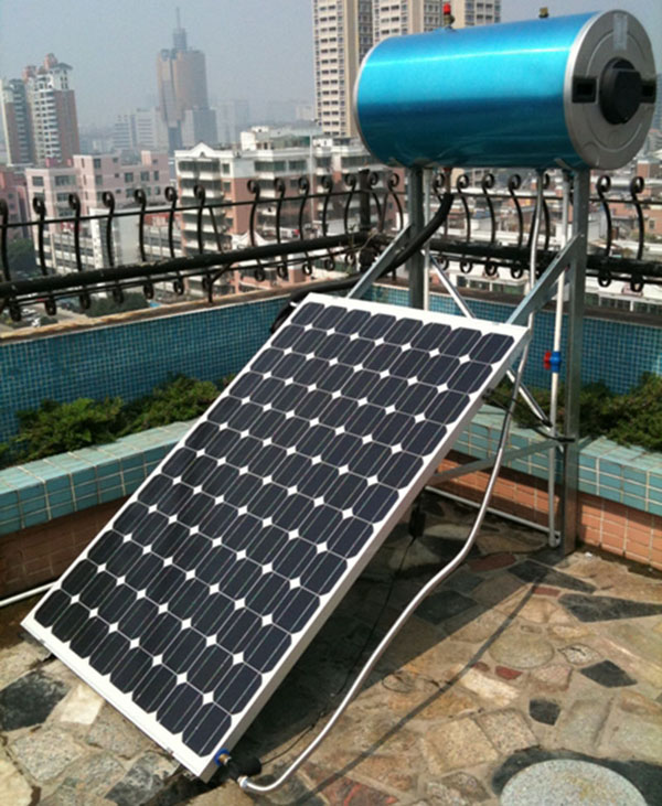 Calentador de agua solar presurizado integrativo, 