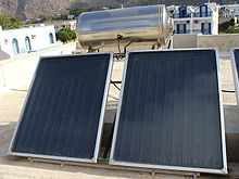 Colector solar plano a gran escala, 