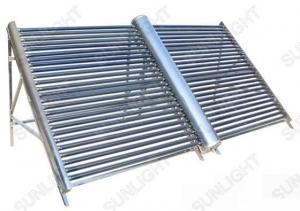 Colector solar con tubo de calor., 