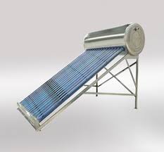 Tubos de vacío de acero inoxidable sin presión calentador de agua solar, 