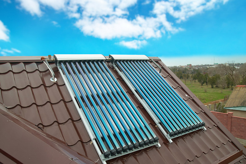 Colector solar en tubo U tubo en energía, 