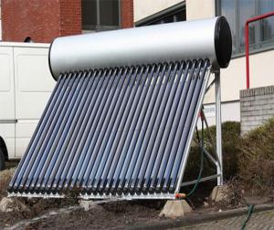 Calentador solar de agua con tubo de vacío compacto en la azotea